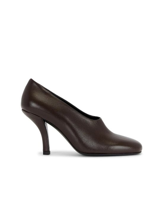 Toteme Shoes - Toteme Contour Nappa Pump Heels Bark Brown